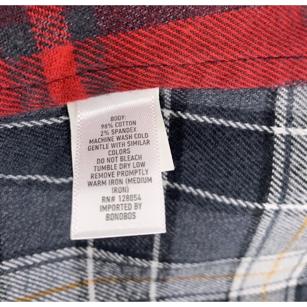 Bonobos Patchwork Flannel Multicolor Slim Fit Shi… - image 8